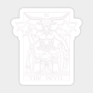 The Devil Tarot Card Baphomet Sticker